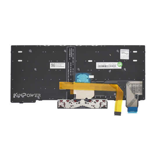 Clavier Azerty Français Compatible avec Lenovo ThinkPad L13 Yoga Gen2/X13 Gen1 Rétro-éclairage