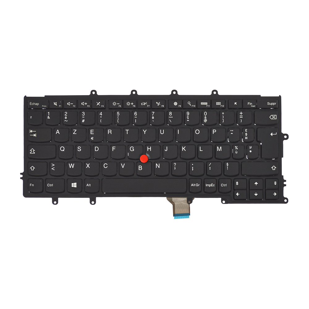 Clavier Azerty Français Compatible avec Lenovo X250 Sans Rétroéclairage