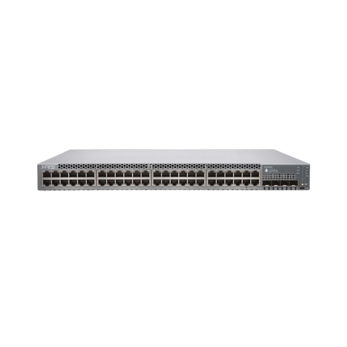 EX3400-48T-AFI Juniper EX3400 48-PORT BASE-T 4X1/10G SFP/SFP+ 2X40G QSFP+ Switch - REFURBISHED