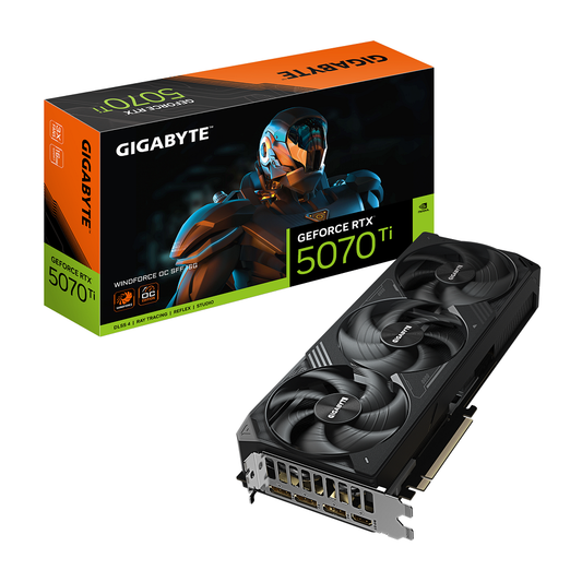 Carte Graphique Gigabyte GeForce RTX 5070 Ti WINDFORCE OC SFF GDDR7 16GB