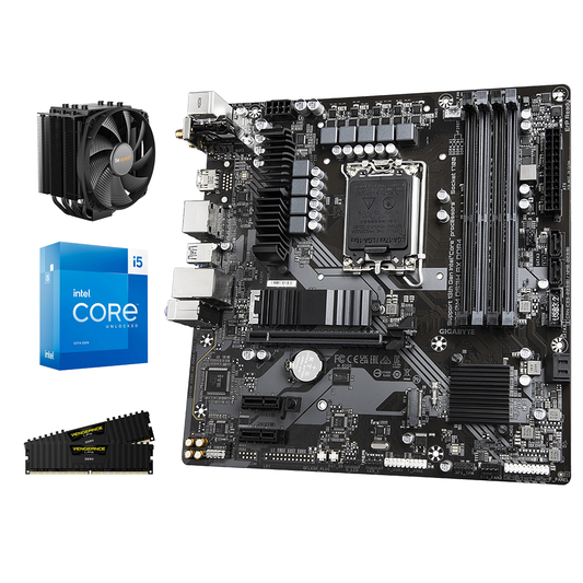 Kit d'évolution Intel-4 Core i5-13600K - Gigabyte B760M DS3H AX DDR4 - Wifi 6E - BT 5.2 - 16Go