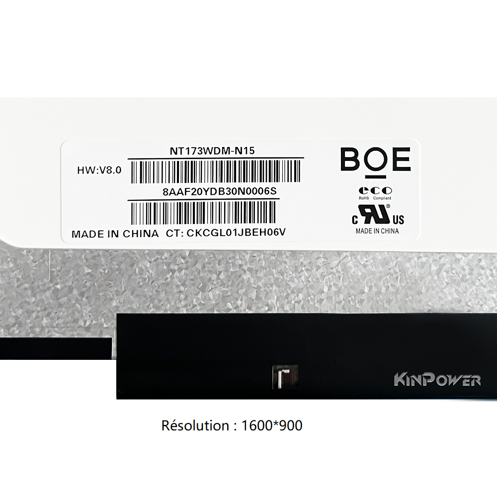 NT173WDM-N15 Dalle Ecran 17.3' LED Slim 30 Pin Pour Ordinateur Portable