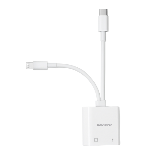 Adaptateur Concentrateur Lightning et Type C vers Ethernet RJ-45 avec port de charge Lightning  3 en 1