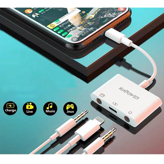 Adaptateur convertisseur de carte son d'émission en direct pour Smartphone