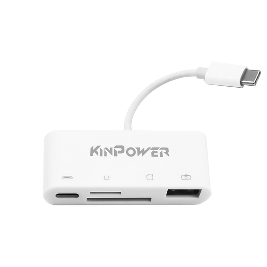 Adaptateur Concentrateur Type C vers Port USB OTG,Lecteur SD/TF et Port de charge Type C 3 en 1