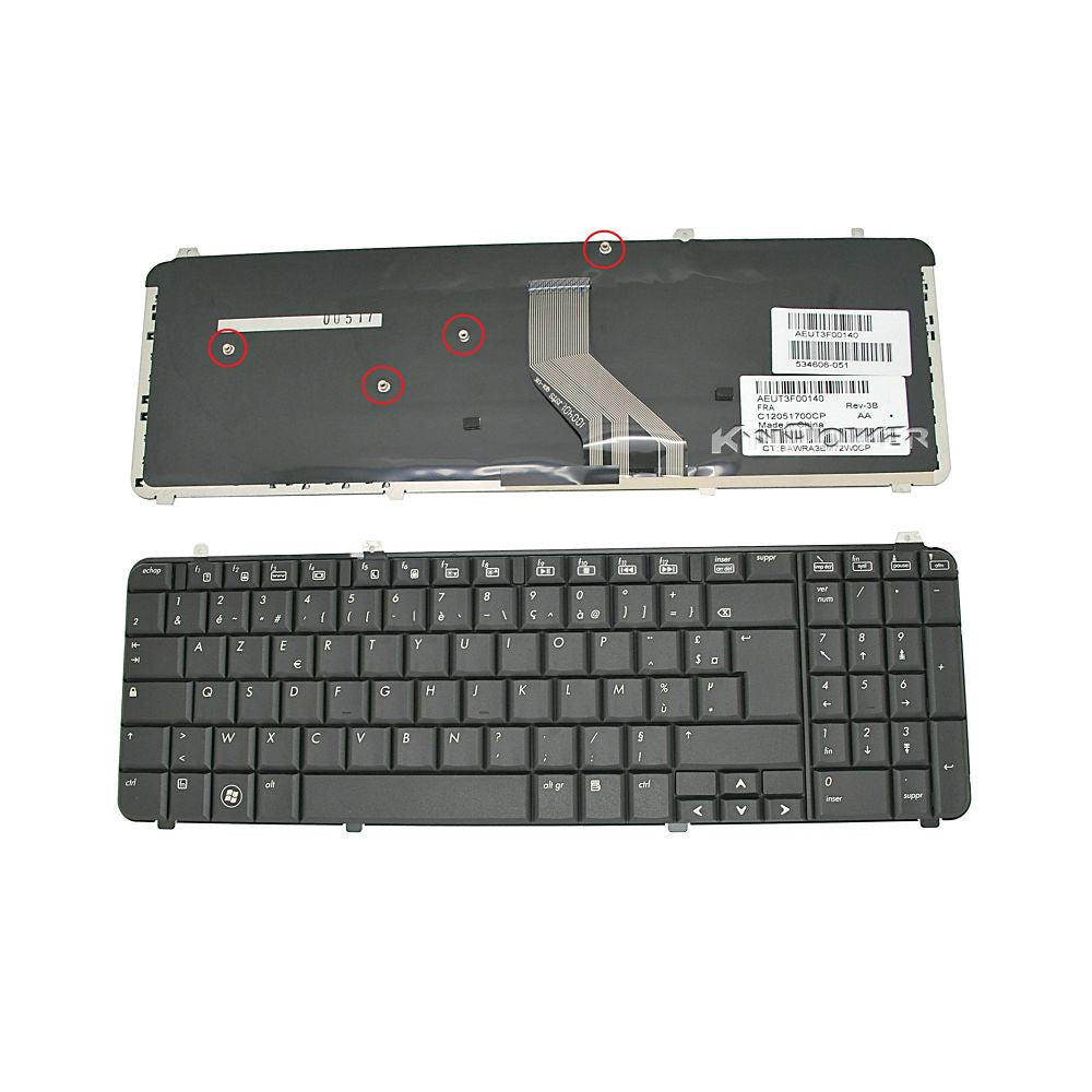 Clavier Azerty Français Pour HP Pavilion DV6 DV6-1000 DV6-2000