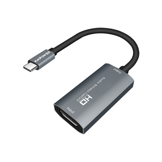 Kinpower Carte de Capture Vidéo 60FPS Full HD 1080p Enregistrement HDMI vers Type-C
