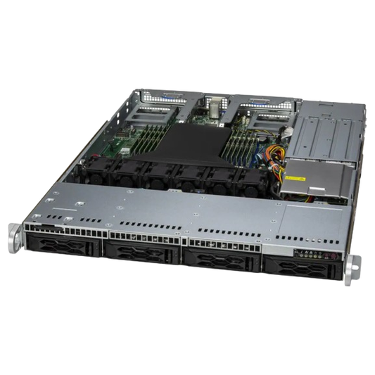 AS-1015CS-TNR Supermicro 1U 4LFF CloudDC, 1 X AMD EPYC 9354, 8 x 16GB RAM, 1 x 960GB SATA SSD, 1 x 2TB SATA HDD - NEW - 3  YEAR WARRANTY